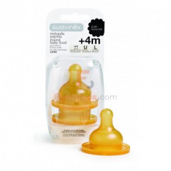 TETINA LATEX B. ANCHA PAP. SUAVINEX  2 U